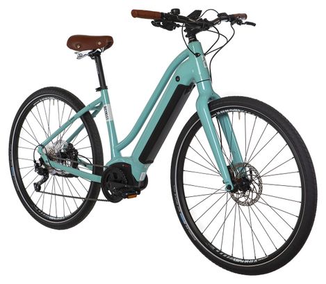 Bicicleta eléctrica de fitness Béatrice Shimano Altus 9S 500 Wh 700 mm Azul claro