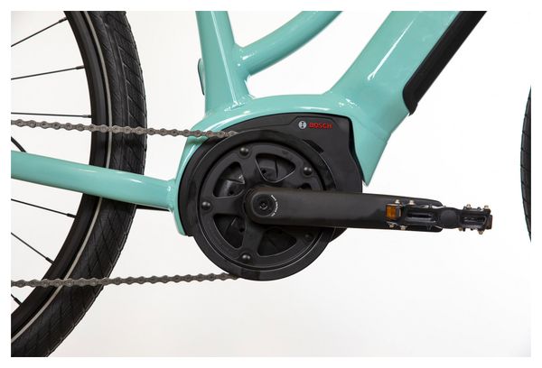 Bicicleta eléctrica de fitness Béatrice Shimano Altus 9S 500 Wh 700 mm Azul claro