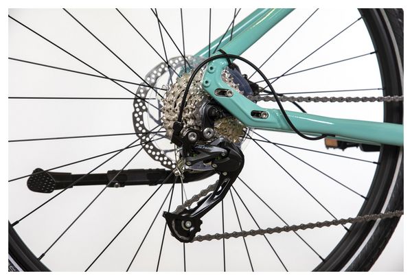 Bicicleta eléctrica de fitness Béatrice Shimano Altus 9S 500 Wh 700 mm Azul claro