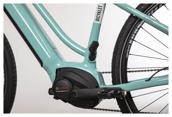 Bicicleta eléctrica de fitness Béatrice Shimano Altus 9S 500 Wh 700 mm Azul claro
