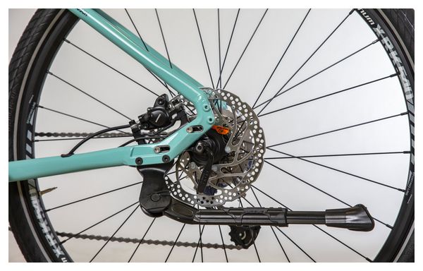 Bicicleta eléctrica de fitness Béatrice Shimano Altus 9S 500 Wh 700 mm Azul claro