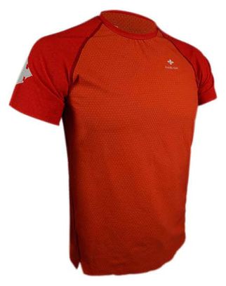 Maillot manches courtes Raidlight Ripstretch Made in France Rouge