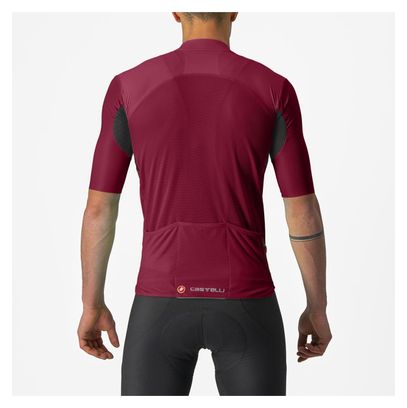 Castelli Endurance Elite Bordeaux short sleeve jersey