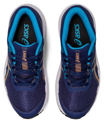 Chaussures de Running Asics Contend 8 GS Bleu Orange Enfant