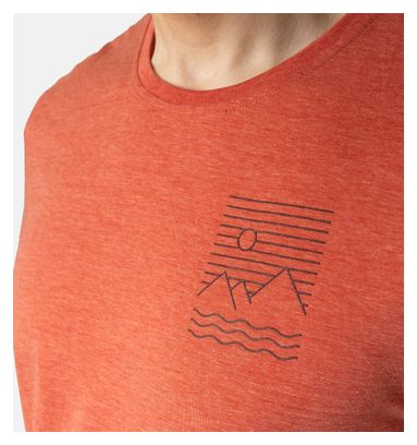 Odlo Ascent 365 Linear Short Sleeve Jersey Red