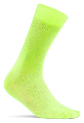 Chaussettes de Vélo Craft Essence Jaune Fluo