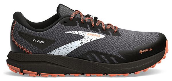 Brooks Divide 4 GTX Heren Trailschoenen Zwart Rood