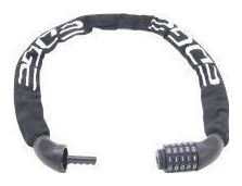 EDGE Cadenas À Chaîne Avec Code De Traçage 90 Cm - Noir