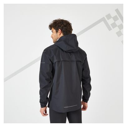 Kiprun Rain+ Running Jacket Black