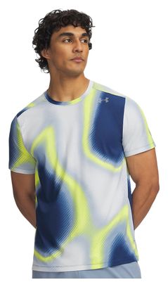 Under Armour Velociti Pro Lauf-T-Shirt für Herren, blau/gelb