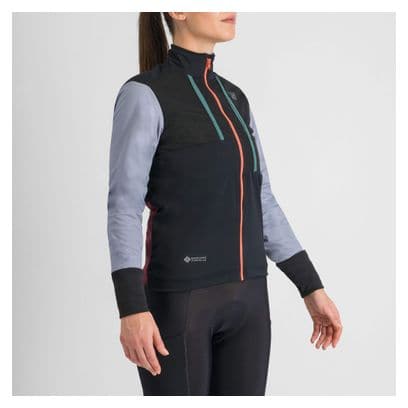 Sportful Supergiara Damen Langarm Jacke Schwarz/Violett