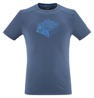 Blauw Millet Kamet Map t-shirt voor heren