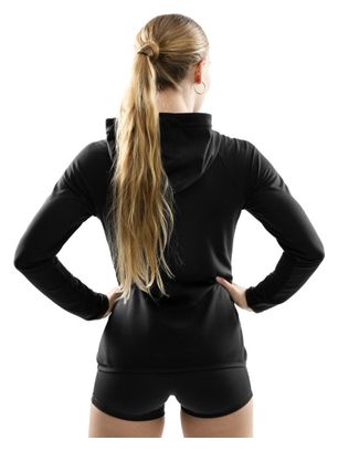 Sweat à capuche fitness femme Nexus Noir