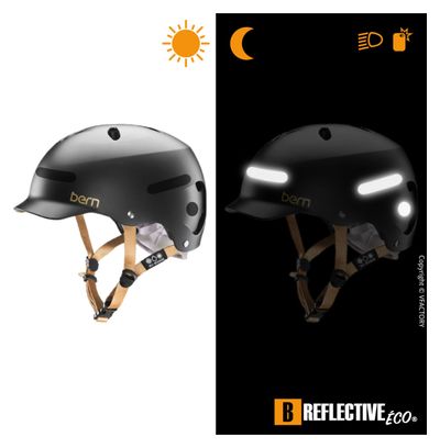 B REFLECTIVE Eco MULTI  Kit 12 autocollants rétro réfléchissants  Visibilité de nuit  Adhésif universel  Stickers pour Vélo / Casque / Poussette / Jouets  Noir