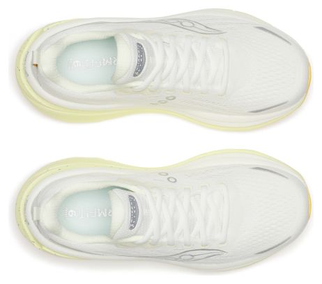 Saucony Hurricane 25 Women's Running Shoes in White/Yellow