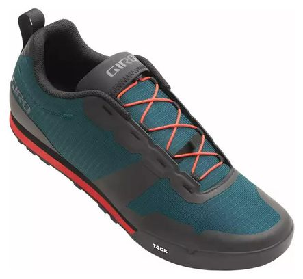 Giro Tracker Fastlace Mountain Blue Bright Red MTB Shoes