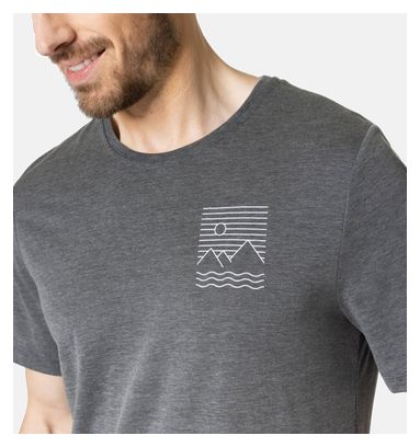 Odlo Ascent 365 Linear Grey Short Sleeve Jersey