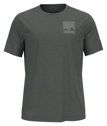 Odlo Ascent 365 Linear Short Sleeve Jersey Grey