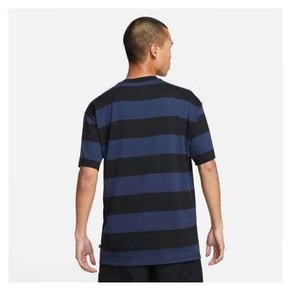 T-shirt manches courtes Nike SB Stripe Midnight Bleu Noir