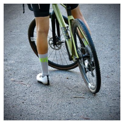 Chaussettes de cyclisme unisexes avec renforts hauts Mooquer Grey Stan Evo II