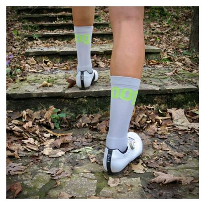 Chaussettes de cyclisme unisexes avec renforts hauts Mooquer Grey Stan Evo II