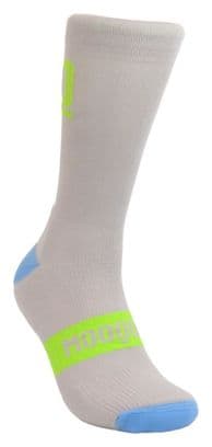 Chaussettes de cyclisme unisexes avec renforts hauts Mooquer Grey Stan Evo II