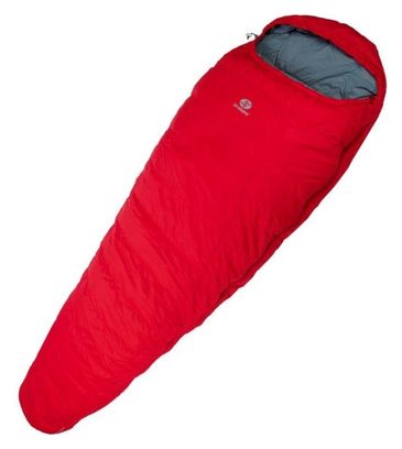 Sac de couchage momie SirJoseph trekking Rimo III 600-Droite 200 cm-Rouge