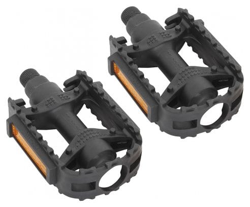 Pair of Massi M613 Black Plastic Pedals