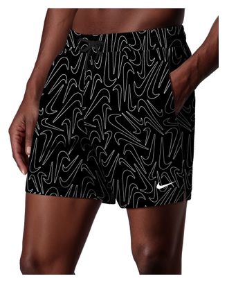 Costume da bagno Nike Swim Breaker Logofetti nero da uomo