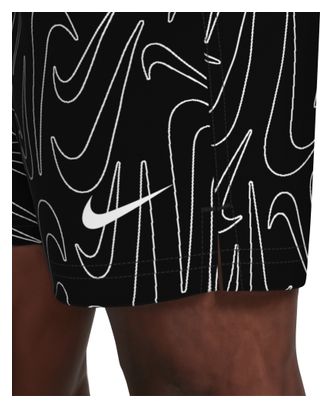 Costume da bagno Nike Swim Breaker Logofetti nero da uomo