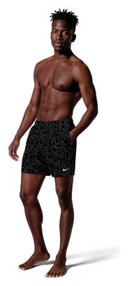 Costume da bagno Nike Swim Breaker Logofetti nero da uomo
