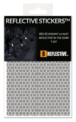 B REFLECTIVE 3M® LINES  Kit de Bandes Réfléchissantes  Multi Support : Vélo  Gyroroue et autres EDPM  3M Scotchlite SOLAS GRADE  1x15cm  gris