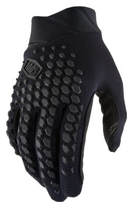 Geomatic 100% Long Gloves Black / Charcoal