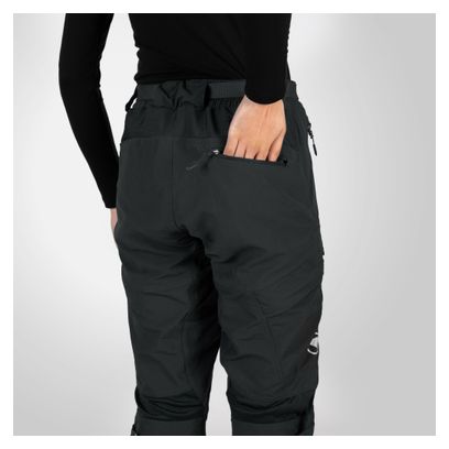 Pantalones cortos 3/4 con piel Endura Hummvee Negro Mujer