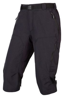 Pantalones cortos 3/4 con piel Endura Hummvee Negro Mujer