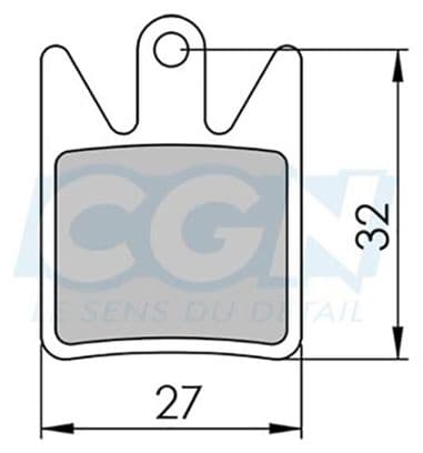 Plaquette frein vtt 22 clarks adapt. hope enduro4/dh4/m4 (pr) organique