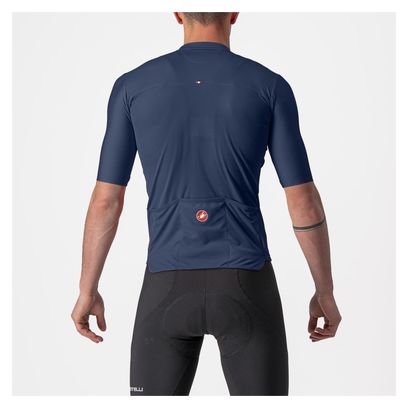 Castelli Prologo 7 Kurzarmtrikot Blau/Weiß