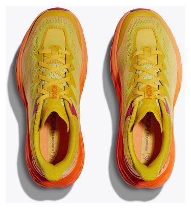 Hoka Speedgoat 5 Yellow Orange Women's Trail Running Shoes