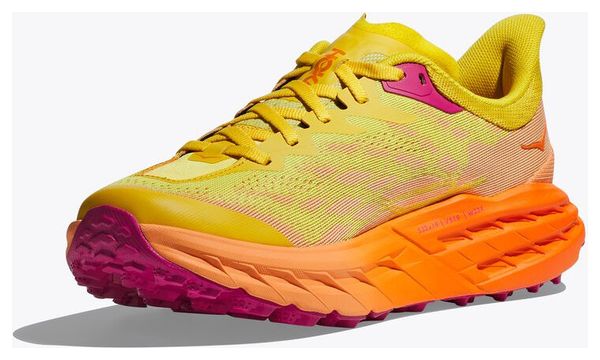 Chaussures de Trail Running Femme Hoka Speedgoat 5 Jaune Orange