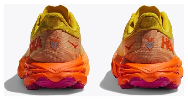 Chaussures de Trail Running Femme Hoka Speedgoat 5 Jaune Orange