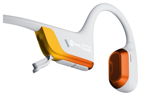 Casque à conduction osseuse Shokz OpenRun Pro 2 USB-C Blanc/Orange Edition Kipchoge