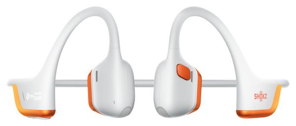 Casque à conduction osseuse Shokz OpenRun Pro 2 USB-C Blanc/Orange Edition Kipchoge