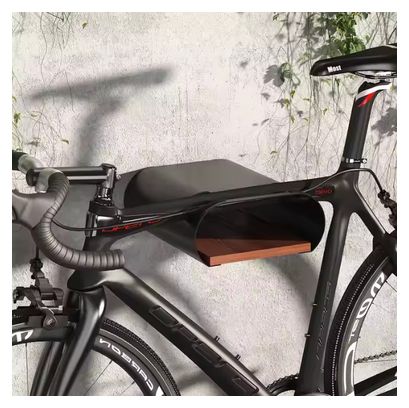 Support mural design pour vélo BikeFlow – Acier et bois – Jusqu'à