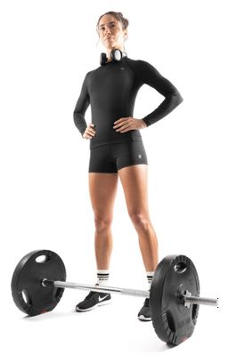 T-shirt fitness manches longues femme Sleek Noir
