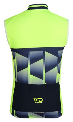 Maillot de vélo sans manche homme CUBIC jaune/bleu