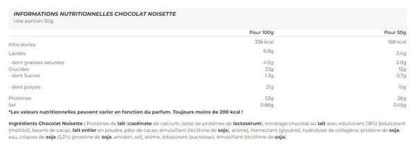 Boîte Protein Plus Bar 52% (20x50g) - Powerbar - Chocolat Noisette - Barres Protéinées