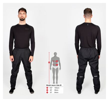 Pantaloni impermeabili Endura Hummvee Transit Nero