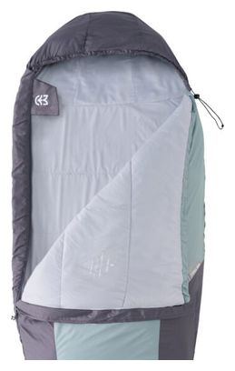 Sac de Couchage Light 600 Gris et vert Gauche