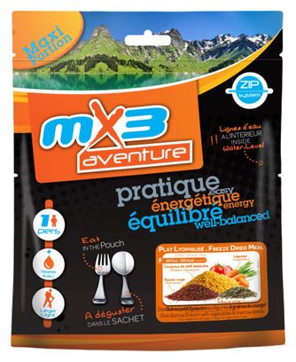 Gefriergetrocknete Mahlzeit MX3 Duo Quinoa Gemüse und Kürbiskerne 140 g