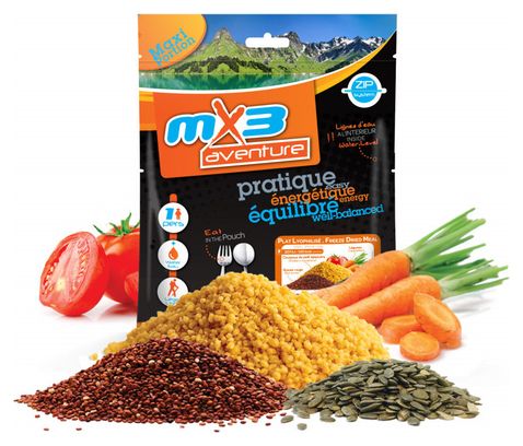 Harina liofilizada MX3 Duo Quinoa Vegetales y semillas de calabaza 140 g